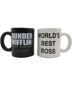 The Office Mugs Best Boss Manager Ceramic Salt and Pepper Shaker Set
