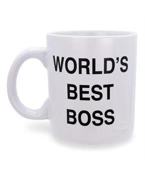 The Office Dunder Mifflin "World's Best Boss" Ceramic Mug | Holds 20 Ounces