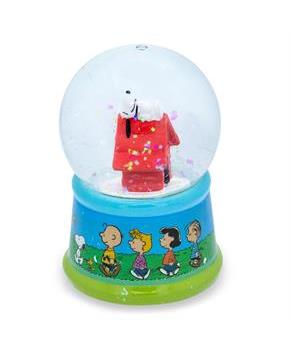 Peanuts Snoopy Doghouse Light-Up Snow Globe | 6 Inches Tall