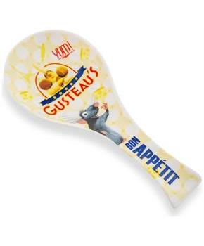 Disney Pixar Ratatouille Icon Collage "Bon Appetit" Ceramic Spoon Rest Holder