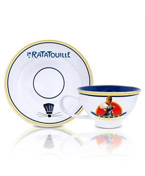 Disney Pixar Ratatouille Chez Remy Ceramic Teacup and Saucer Set