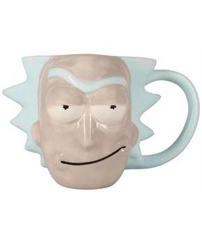 Rick and Morty Rick Sanchez Face 3D Sculpted Ceramic Mug | Holds 20 Ounces