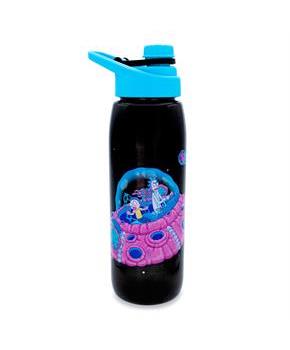 Rick and Morty Plastic Water Bottle With Screw-Top Lid | Holds 28 Ounces