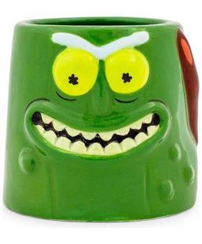 Rick and Morty Pickle Rick Sculpted Ceramic Mini Shot Glass | Holds 2 Ounces