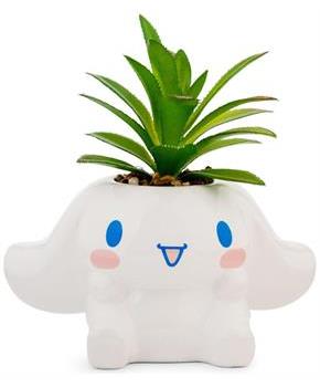 Sanrio Cinnamoroll 3-Inch Ceramic Mini Planter With Artificial Succulent