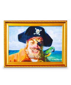 SpongeBob SquarePants Captain Painty the Pirate Canvas Wall Art Sign