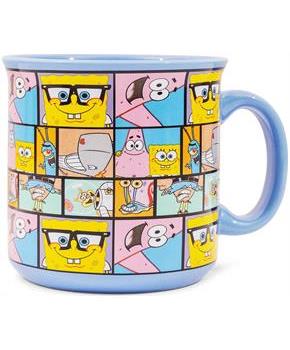 Nickelodeon SpongeBob SquarePants Character Grid 20-Ounce Ceramic Camper Mug