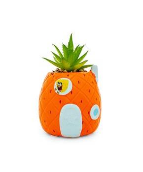 SpongeBob Pineapple House 4 .5 x 3 Inch Ceramic Planter w/ Artificial Plant