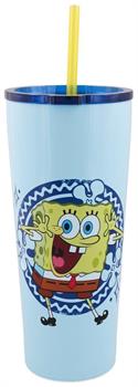 Spongebob Squarepants Stainless Steel Tumbler With Lid | Holds 22 Ounces