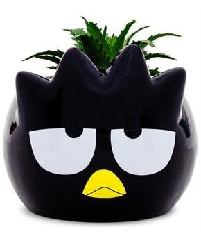 Sanrio Badtz-Maru 3-Inch Ceramic Mini Planter With Artificial Succulent