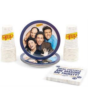 Seinfeld 60-Piece Party Tableware Set | Cups, Plates, Napkins
