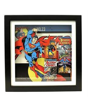 Superman 14 x 14 Inch Wood Shadow Box Wall Art