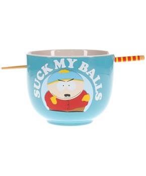 South Park Eric Cartman "Suck My Balls" 20-Ounce Ramen Bowl and Chopstick Set
