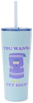 South Park Towelie Stainless Steel Tumbler With Straw | Holds 22 Ounces
