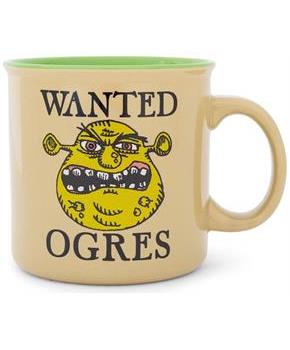 Shrek "Wanted Ogres" Ceramic Camper Mug | Holds 20 Ounces
