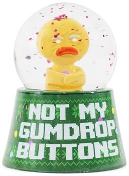 Shrek Gingy "Not My Gumdrop Buttons" Mini Light-Up Snow Globe | 3 Inches Tall