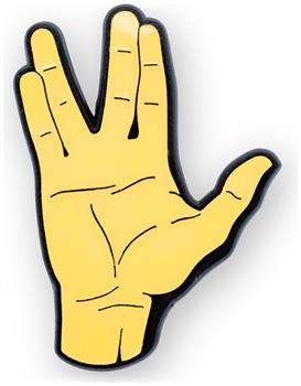 Star Trek Spock Live Long And Prosper Salute Enamel Pin