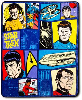 Star Trek: The Animated Series Comic Panel Throw Blanket | 50 x 60 Inches