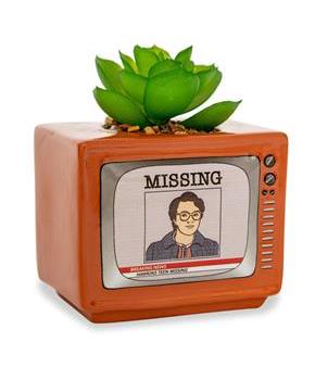Stranger Things Missing Barb 4-Inch Ceramic Mini Planter With Artificial Succulent