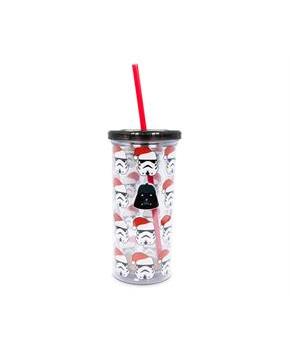 Star Wars Darth Vader Bah Humbug Carnival Cup with Lid and Straw | 20 Ounces