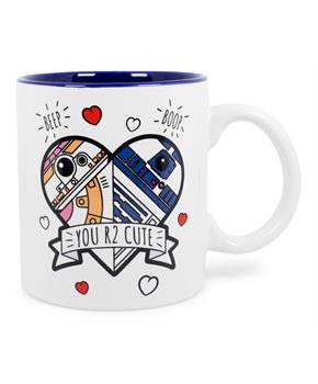 Star Wars "You R2 Cute" Ceramic Coffee Mug | Holds 20 Ounces | Toynk Exclusive