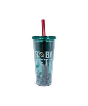 Star Wars Boba Fett Plastic Carnival Cup with Lid and Straw | 24 Ounces