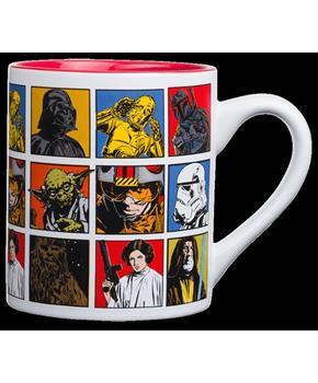 Star Wars: A New Hope Episode 4 Character Grid Ceramic Mug | Holds 14 Ounces