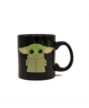 Star Wars The Mandalorian The Child Stand Black 20oz Jumbo Ceramic Mugs