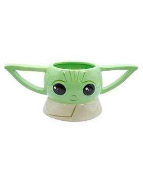 Star Wars: The Mandalorian Grogu Sculpted Ceramic Mug | Holds 20 Ounces