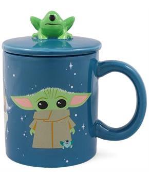 Star Wars: The Mandalorian Grogu Mug With Space Frog Lid | Holds 18 Ounces