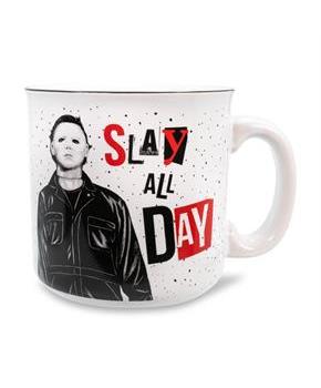 Halloween II "Slay All Day" Ceramic Camper Mug | Holds 20 Ounces