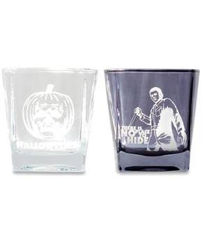 Halloween II Michael Myers 9-Ounce Etched Rocks Glasses | Set of 2
