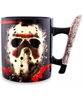 Friday The 13th Jason Mask 20-Ounce Ceramic Mug With Machete-Shaped Handle