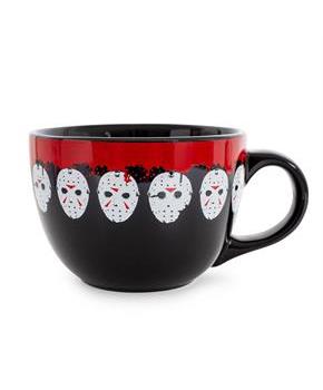 Friday the 13th Jason Mask Legacy Ceramic Soup Mug | Holds 24 Ounces