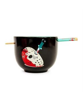 Friday The 13th Jason Voorhees 20-Ounce Ramen Bowl and Chopstick Set