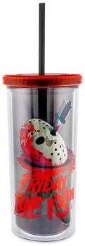 Friday the 13th: The Final Chapter Cold Cup With Lid and Straw | Holds 20 Ounces