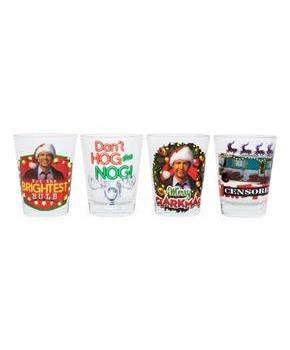 National Lampoons Christmas Vacation 4 Piece Mini Glass Set