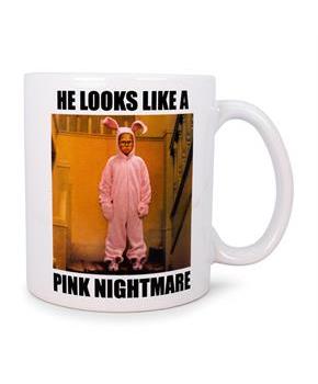 A Christmas Story Pink Nightmare Ceramic Mug | Holds 20 Ounces