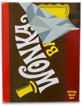 Willy Wonka Chocolate Bar Icons Sticky Note and Tab Box Set