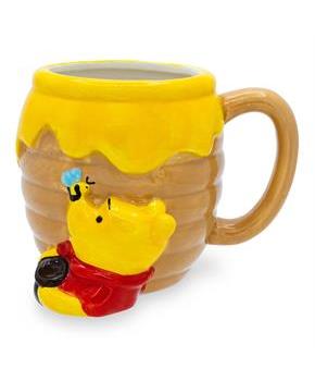 Winnie-The-Pooh Honey Pot 3D Sculpted 23oz Ceramic Mug