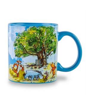 Disney Winnie the Pooh Group Walk Ceramic Coffee Mug | Holds 20 Ounces