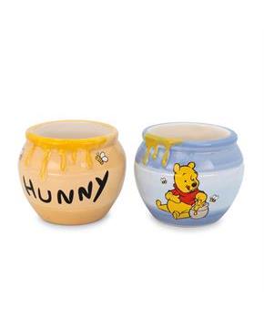 Disney Winnie the Pooh Hunny Pot Sculpted Ceramic Mini Mugs | Set of 2