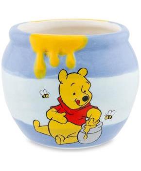 Disney Winnie the Pooh Hunny Pot Sculpted Ceramic Mini Cup | Holds 2 Ounces