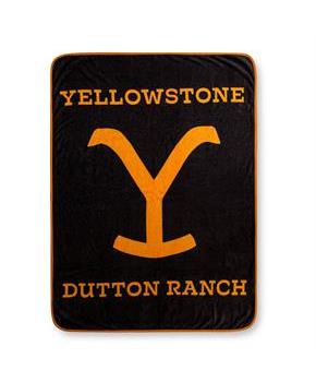 Yellowstone Dutton Ranch Raschel Fleece Throw Blanket | 45 x 60 Inches