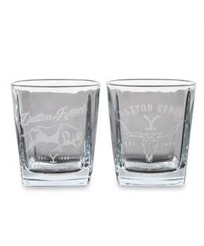 Yellowstone Dutton Ranch 9-Ounce Mini Rocks Glasses | Set of 2