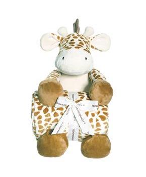 Teddykompaniet Diinglisar Collection 11 Inch Plush Giraffe and Blanket Set