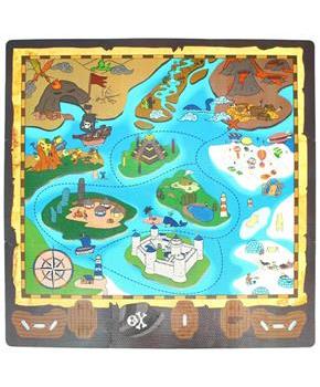 Sunta Play Mat DIY Treasure Map and Ship | 9 Piece Set