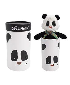 Les Deglingos Big Simply Plush Animal In Tube | Rototos the Panda