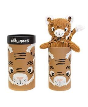 Les Deglingos Big Simply Plush Animal In Tube | Speculos the Tiger