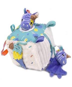 Les Delingos Baby Activity Cube | Kiprokos the Zebra